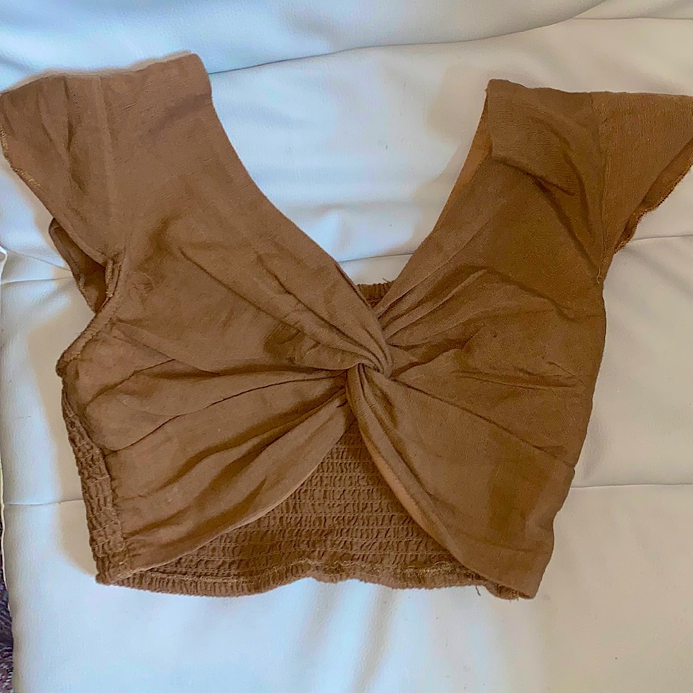 Twist Front Crop Top